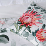 Bianca Wellingrove White Cotton Sateen Quilt Cover Set Super King - Top-Down View