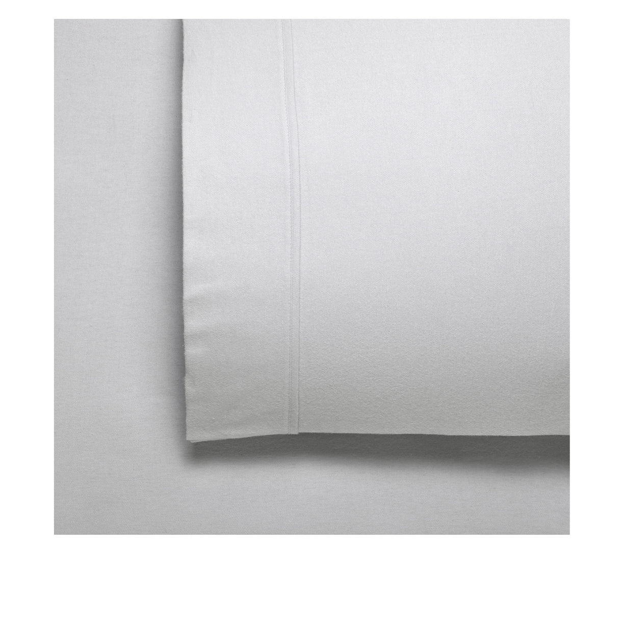 Bianca Fletcher Soft Flannelette Cotton Sheet Set in Silver for Single Bed