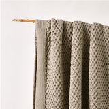 Bianca Sofala Taupe Polyester Chenille Throw Rug 130 x 170 cm - Side View