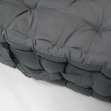 1 Pc Floor Box Cushion Pad 40 x 40+ 8 cm Grey - Side View