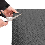 Tool Masters Charcoal Colour Anti-Fatigue Grip Mat Roll 236 x 117 cm - Top-Down View