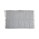 Large Chindi Cotton Handmade Floor Mat with Tassels 90 x 150 cm Light Grey