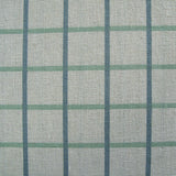 Cotton Grid Checks Oblong Table Cloth Blue 130 x 180cm - Front View