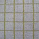 Cotton Grid Checks Oblong Table Cloth Yellow 150 x 230cm - Front View