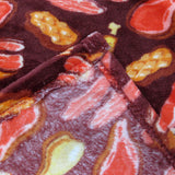 190GSM Boys Cool Ultra Soft Coral Fleece Throw 127 x 152cm Meatarian - Front View