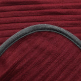 250GSM Ribbed Polar Fleece Throw 100 x 150cm Latte - Side View