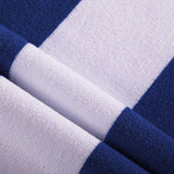 400GSM Cabana Stripe Cotton Polyester Beach Towel Yellow - Side View