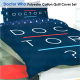 Doctor Who Quilt Cover Set Double - Front View