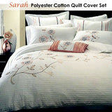 Belmondo Sarah Polyester Cotton Quilt Cover Set Queen - Front View