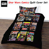 Star Wars Comics Quilt Cover Set Single - Front View