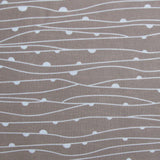 Weaves Coffee Easy Care Quilt Cover Set King - Side View