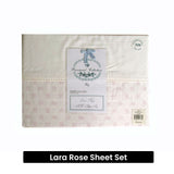 225TC Lara Rose Sheet Set Single - Front View