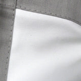 Designers Choice Pair of Linen Cotton Coated Eyelet Curtains Grey 140 x 213cm - Top-Down View