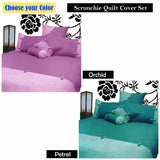 Phase 2 Scrunchie Orchid Quilt Cover Set KING - Front View