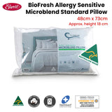 Easyrest BioFresh Allergy Sensitive Microblend Standard Pillow 48 x 73 cm - Front View