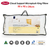 Easyrest Cloud Support Microplush King Pillow 50 x 90 x 24 cm - Front View