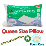 Easyrest Everyday Foam Cored Queen Sized Pillow - Front View