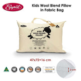 Easyrest Kids Wool Blend Standard Pillow in Fabric Bag - Front View