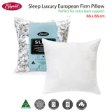 Easyrest Sleep Luxury European Firm Pillow - Front View
