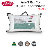 Easyrest Won't Go Flat Dual Support Standard Pillow 48 x 73 cm - Front View