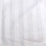 600TC Pair of Wide Self Striped Standard Pillowcases White