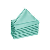 Hoydu Set of 8 Cotton OR Poly Cotton Napkins Light Turquoise