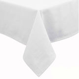 Hoydu Cotton Blend Table Cloth 180cm x 220cm - Bright White