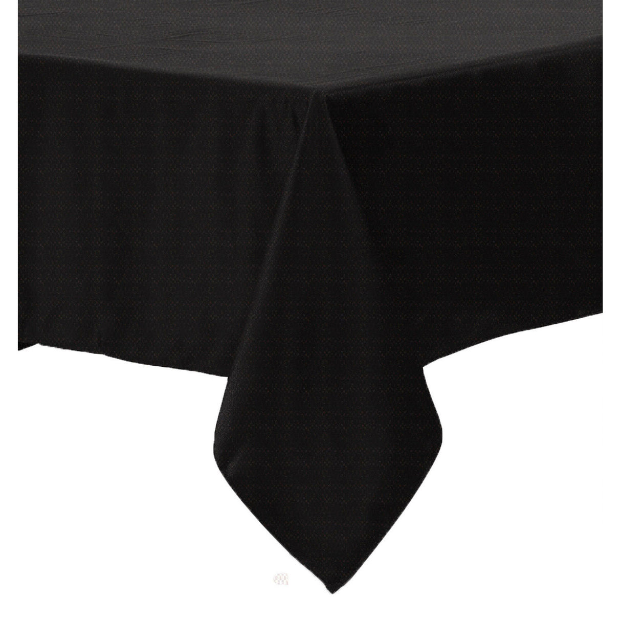 Elegant Black Polyester Cotton Tablecloth - 160 x 270 cm