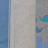 Home Oasis Set of 3 Printed Cotton Rich Tea Towels 50 x 70 cm Whale Grey - Side View