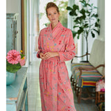PIP Studio Les Fleurs Cotton Bath Robe Pink XXL - Front View