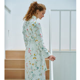 PIP Studio Les Fleurs Cotton Bath Robe White XXL - Front View