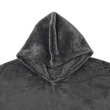 Accessorize Grey Super Soft Hooded Blanket Extra Large - Side View