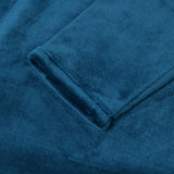 Accessorize Ink Blue Super Soft Hooded Blanket Extra Large - 45-Degree Angle