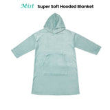 Accessorize Mist Super Soft Hooded Blanket Extra Large - Front View