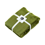 Accessorize Moss Green Super Soft Hooded Blanket Extra Large - Rear View
