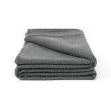 Laconia 400GSM Premium Australian Pure Wool Blanket Grey Double - 45-Degree Angle