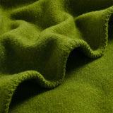 Laconia 400GSM Premium Australian Pure Wool Blanket Moss Green Single - Side View