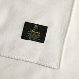Laconia 400GSM Premium Australian Pure Wool Blanket Natural King - Top-Down View