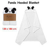 Happy Kids Panda Hooded Blanket - Front View