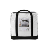 Accessorize Dotty Clip White 3 Piece Jacquard Comforter Set King - Top-Down View