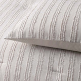 Vintage Design Homewares Reflections Natural 3 Piece Comforter Set King - Side View