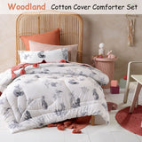 Happy Kids Woodland White 2 Piece Comforter Set Single - Front View