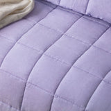 Vintage Design Homewares Lilac French Linen Coverlet Set King - Front View