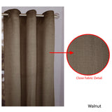 One Piece of Sienna Eyelet Curtain 120 x 213cm Walnut - Front View