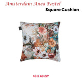 KAAT Amsterdam Anea Pastel Floral Square Filled Cushion 43cm x 43cm - Front View