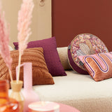 KAAT Amsterdam Asa Multi Botanical Round Filled Cushion 40cm Diameter - 45-Degree Angle
