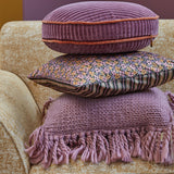 KAAT Amsterdam Jonine Lilac Square Filled Cushion 45cm x 45cm - Top-Down View