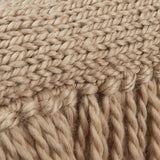 KAAT Amsterdam Jonine Sand Square Filled Cushion 45cm x 45cm - Side View