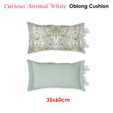 PIP Studio Curious Animal White Oblong Cushion - Front View