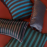 KAAT Amsterdam Meja Green Reversible Oblong Filled Cushion 30cm x 50cm - 45-Degree Angle